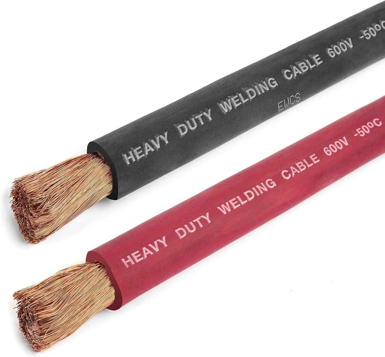 Combo Pack - Black + Red - 25 Feet of Each Color - Made in The