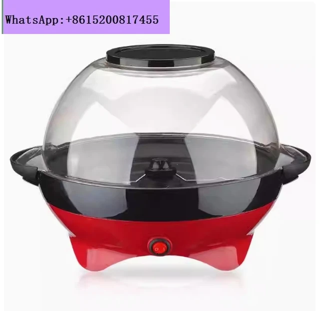 เครื่องทำป๊อปคอร์น 5 ลิตร แผ่นเคลือบกันติด พร้อมระบบกวนไฟฟ้าด้วยเทคโนโลยีความร้อนเร็ว ด้ามจับเย็นมือ