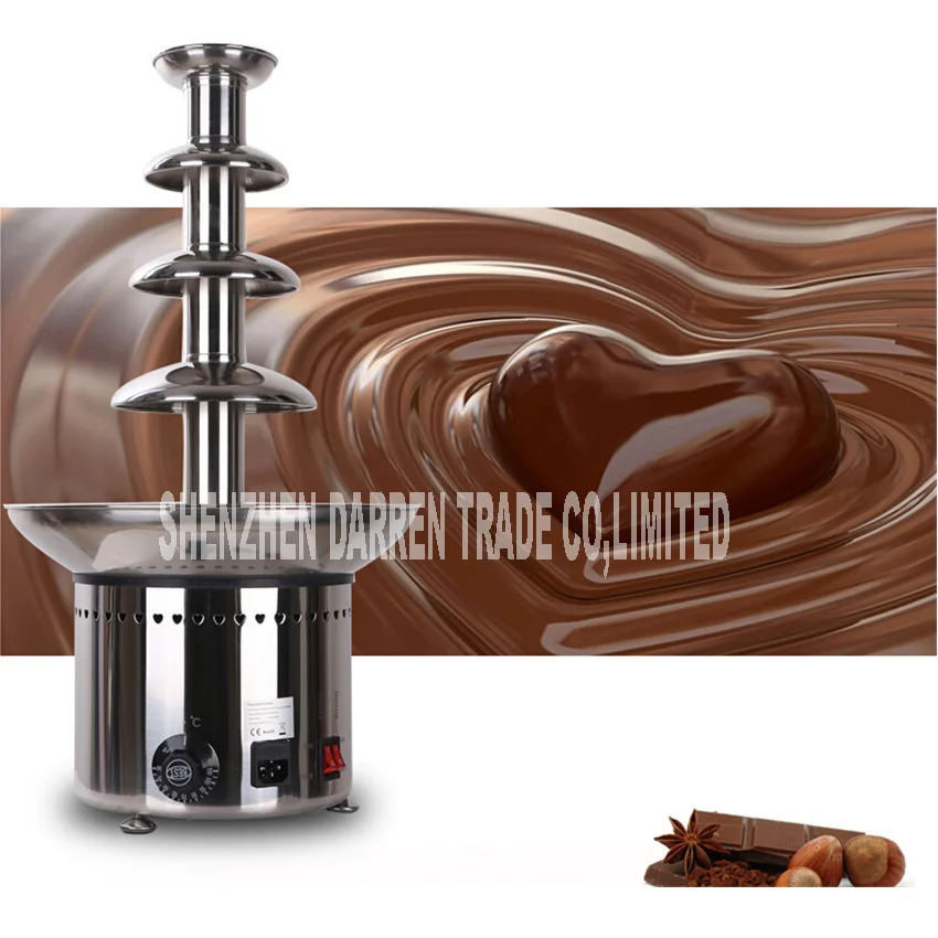 

New 4 Tiers 60cm 304# Stainless steel ANT-8060 four-layer Chocolate fountain machine for Commercial company & home used 220V/110