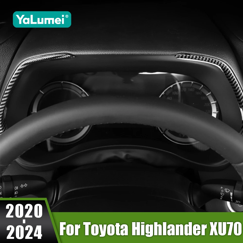 

For Toyota Highlander XU70 Kluger Hybrid 2020 2021 2022 2023 2024 Car Dashboard Display Meter Ring Speedometer Gauge Cover Strip