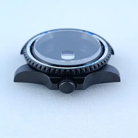 40,5 mm safirglas GMT Dubbelriktad rotation Ingen infattning Klockboett passar NH34/35/36 Urverk Passar 28,5 mm urtavla Tillbehör Delar 10 best sales 35 mm raminsats - №4