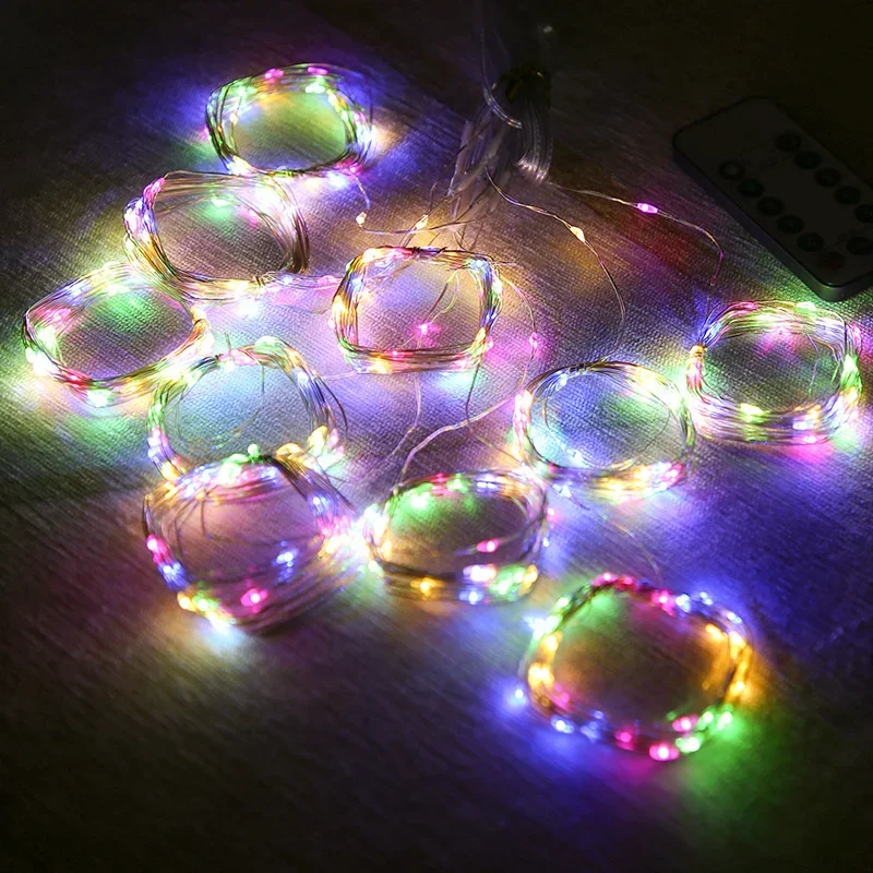 300/600 LED Battery-Operated Fairy String Lights for Curtains  Featuring 8 Different Lighting Modes for Parties Wedding Decor