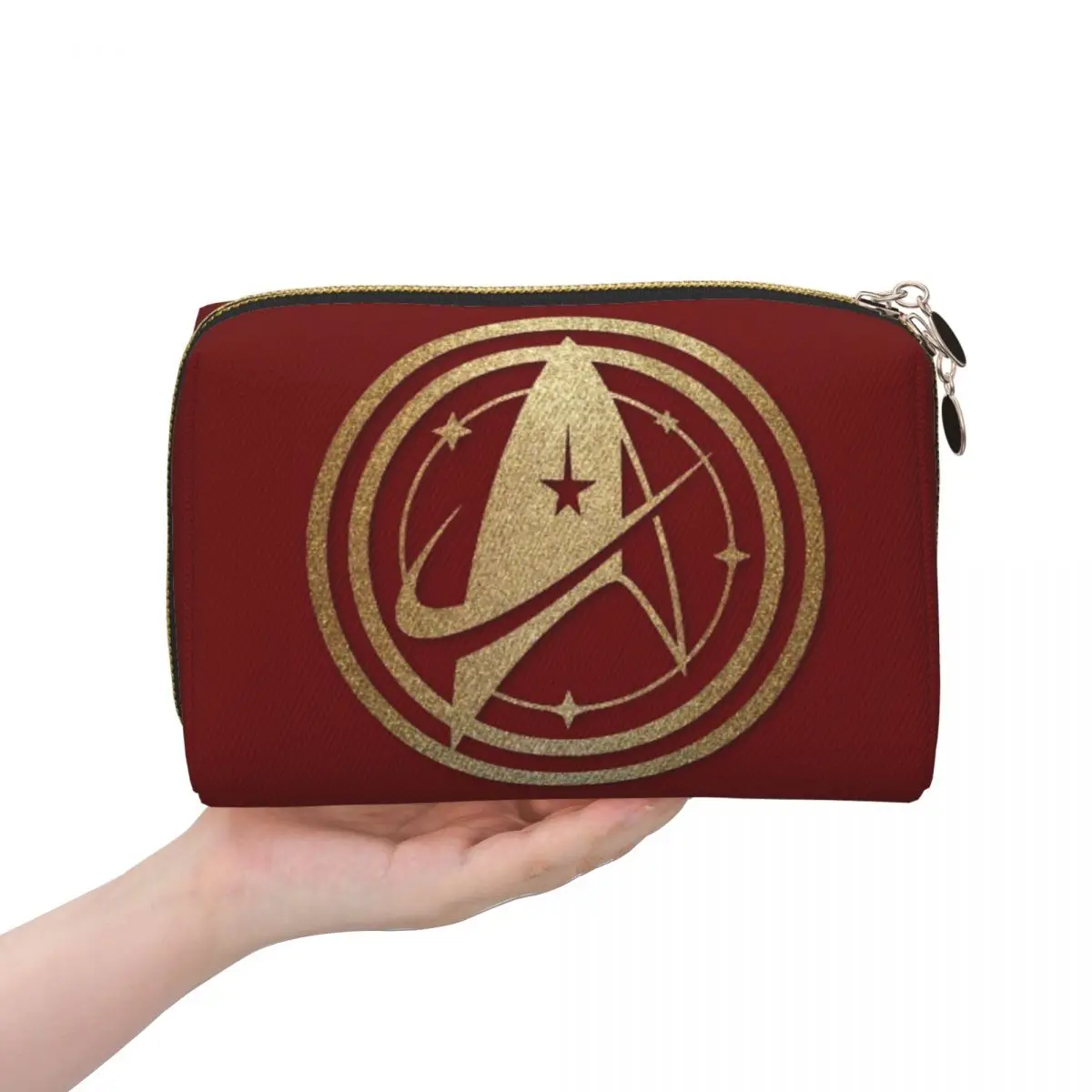 Star Treks Science Fiction TV Series  Women Cosmetic Bag Travel Makeup Organizer Pouch Toiletry Storage Dopp Kit Case