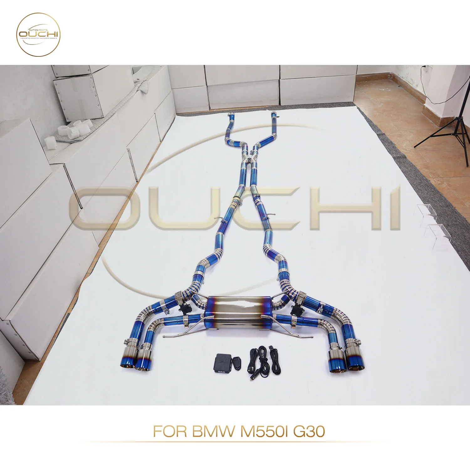 Ouchi Exhaust System titanium alloy High Flow Performance catback for BMW M550i G30 Car Accessories