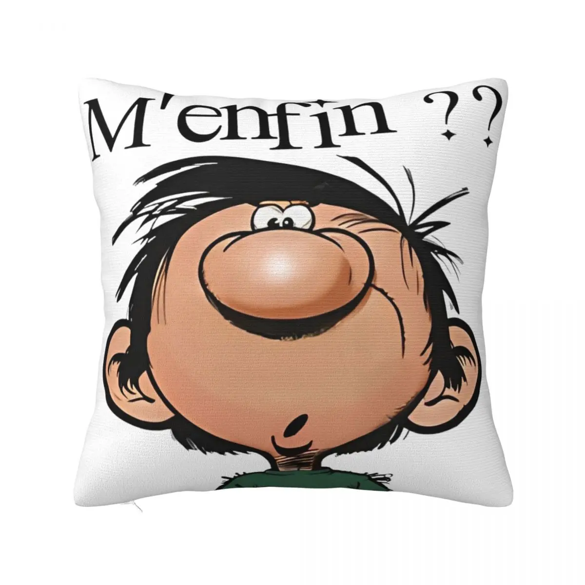 Soft and Sweet Home Gaston Lagaffe Big Ben HeadDecoration Pillowcase Accessories Pillow Cover Square Multiple Sizes