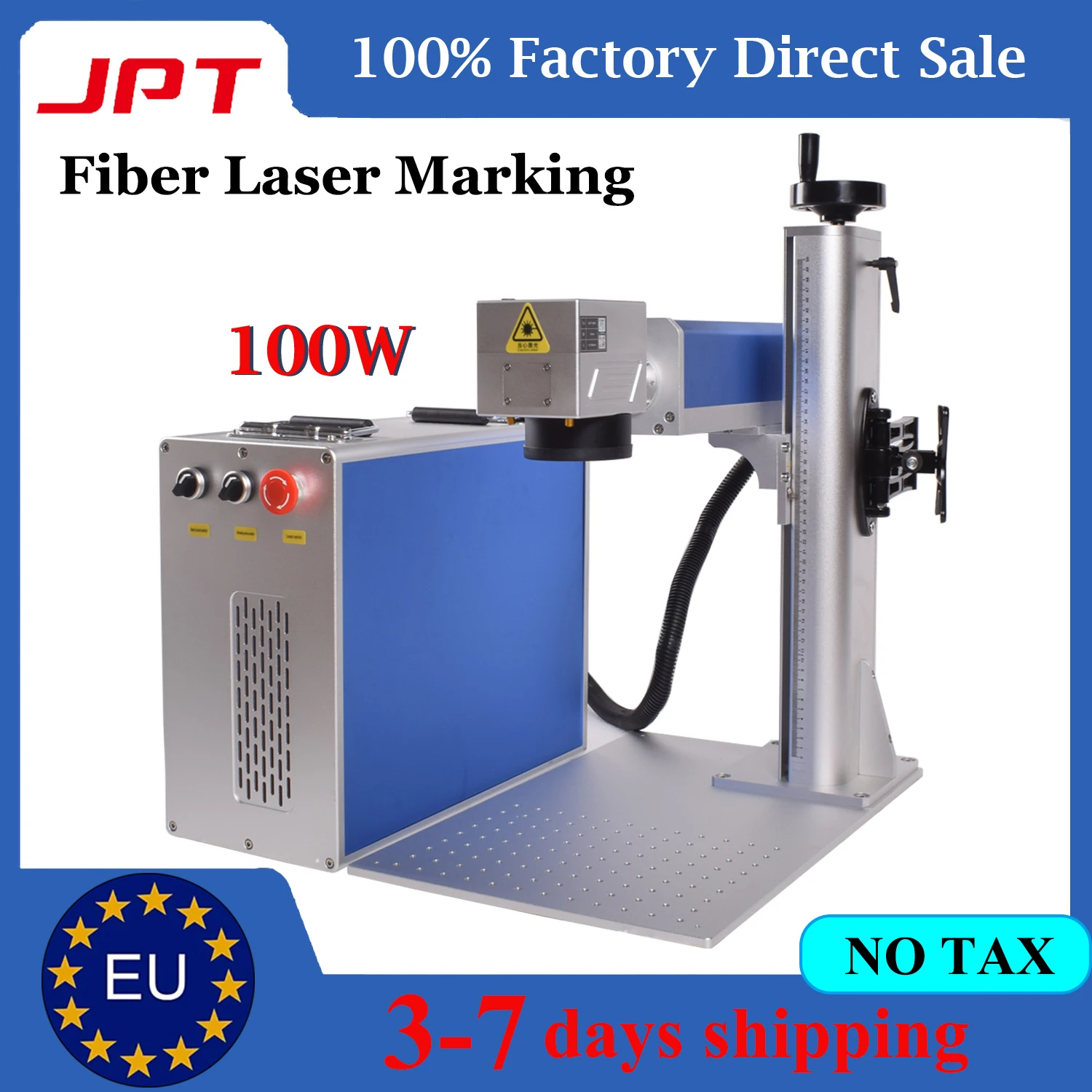 100W JPT Mopa Fiber Laser Marking Machine Engraver for Jewelry JPT 60W 100W MAX Raycus 30W 50W Metal Engraving Machine Cutting