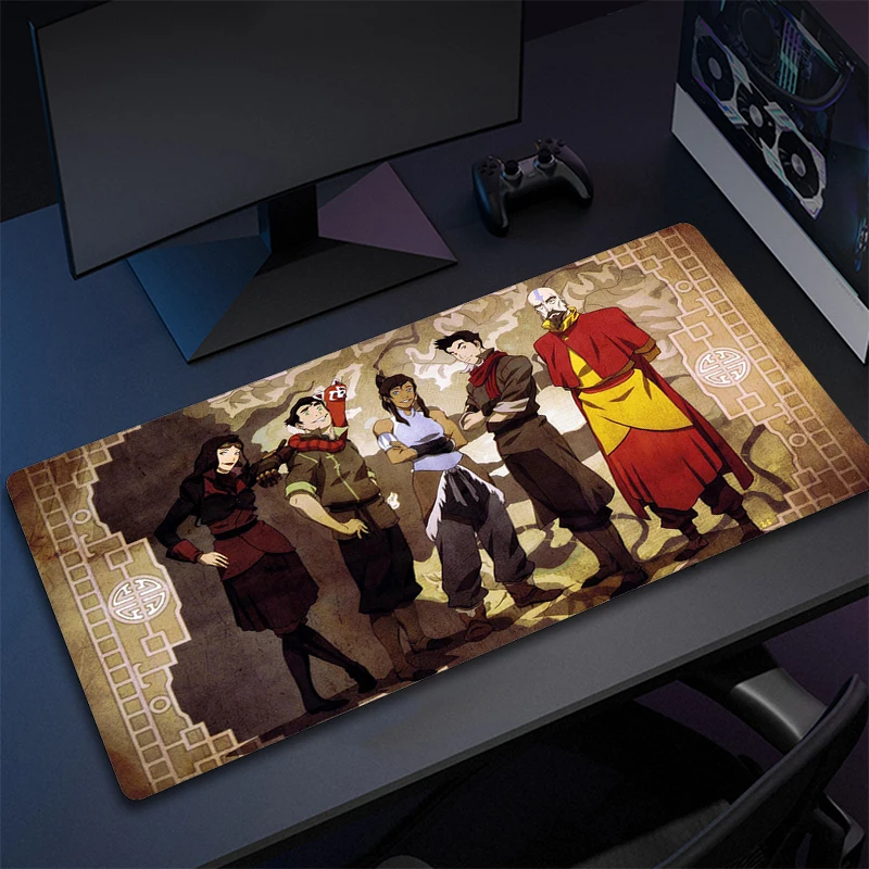 

Avatar The Last Airbender Anime Locking Edge Mouse Pad Gamer Large Gaming Mouse Mat Game Locking Edge Computer Mousepad Carpet