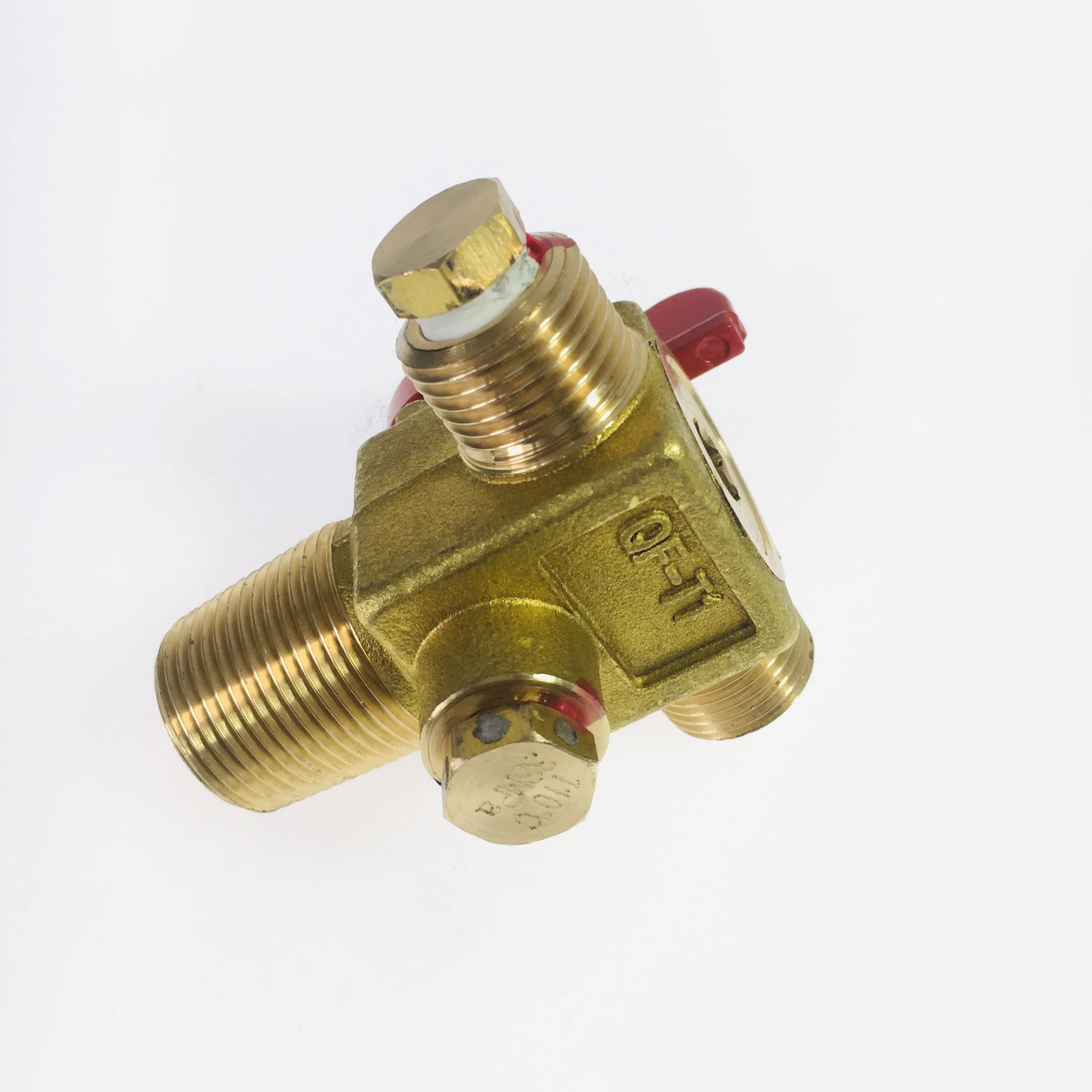 

200bar High Pressure Natural Gas Cylinder Cng Valve Female 2-NPT1/4 Thread in Brass QF-T1