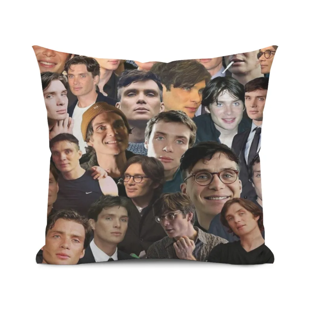 

Cillian Murphy Photo Collage Pillow Cushion Case Dakimakura Cover Decorative Sleeping 45x45cm