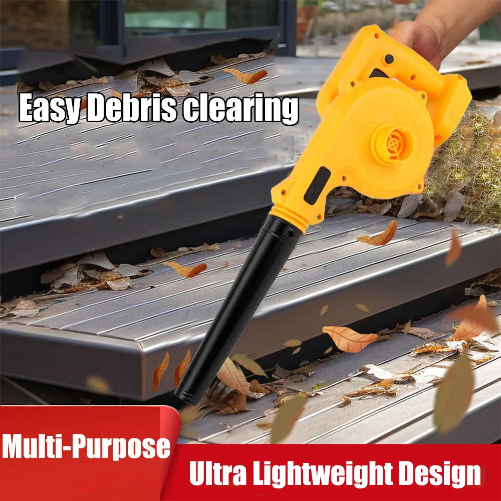 

Cordless Leaf Blower for Dewalt 20V Battery Electric Jobsite Air Blower 2-in-1 Handle Electric Blower and Vacuum Cleaner