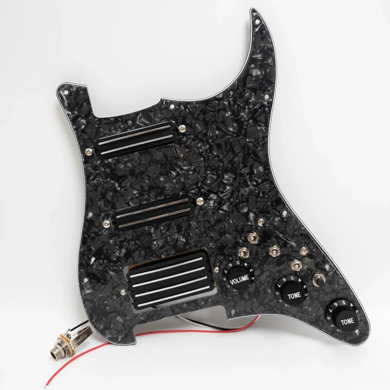 

Guitar Prewired Loaded Pickguard Set,with Coil Splittin Humbucker Pickups for ST Guitar Electric Guitars Replacement Parts