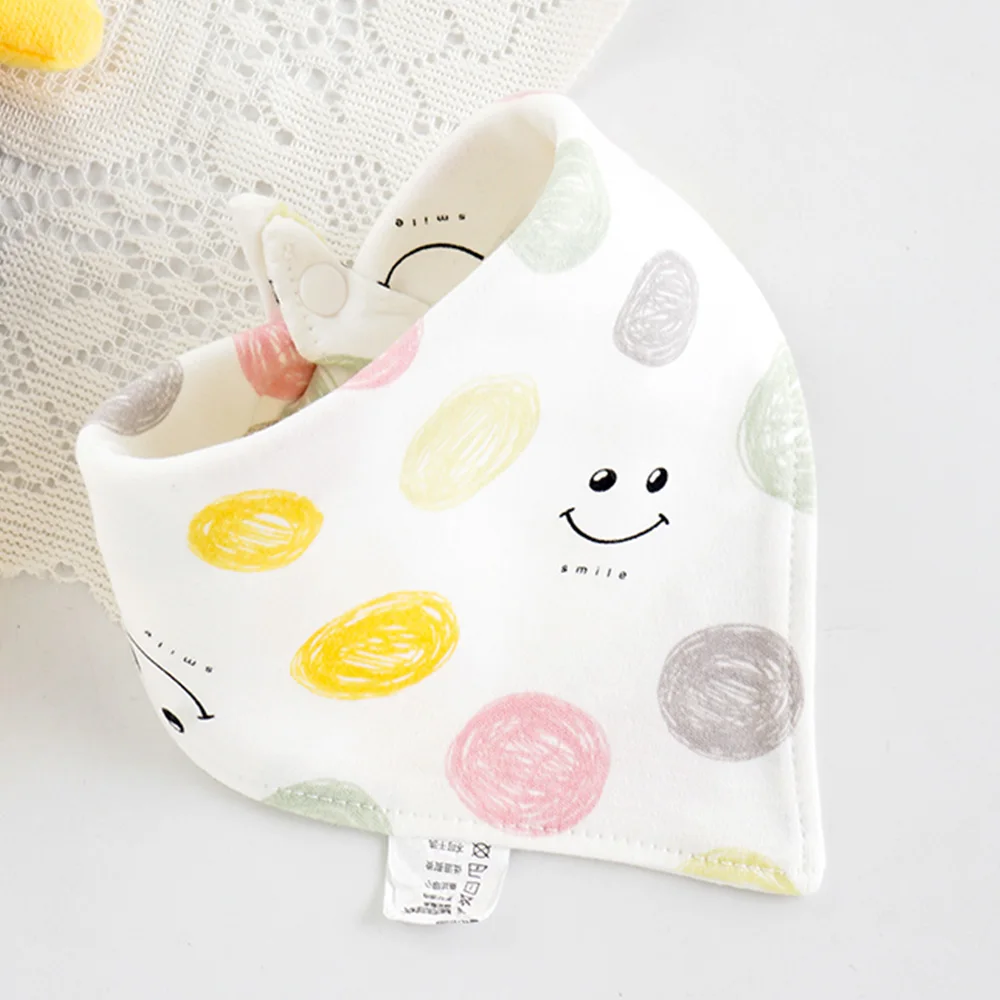 Bavoir 100% coton en forme de triangle pour bébé, serviette de salive douce pour les dents, tablier d'alimentation pour nouveau-né garçon et fille