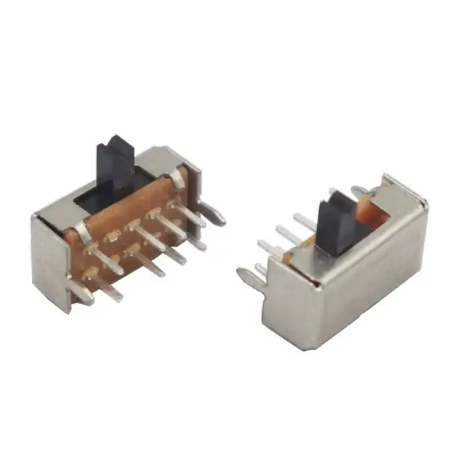 【30-10PCS】SK23D07 SK23D07VG4 8 Pin PCB 3 Position 2P3T DP3T Miniature Slide Switch Side Handle High 4mm
