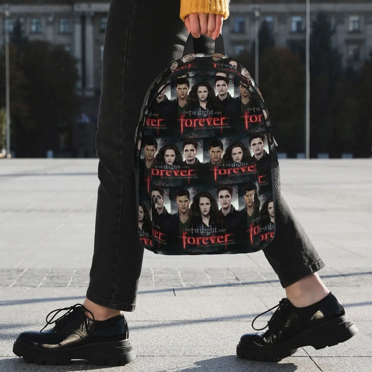 The Twilight Saga Edward Cullen Backpack Student BookBag Children School Bag Computer Shoulder Bags for Men Women