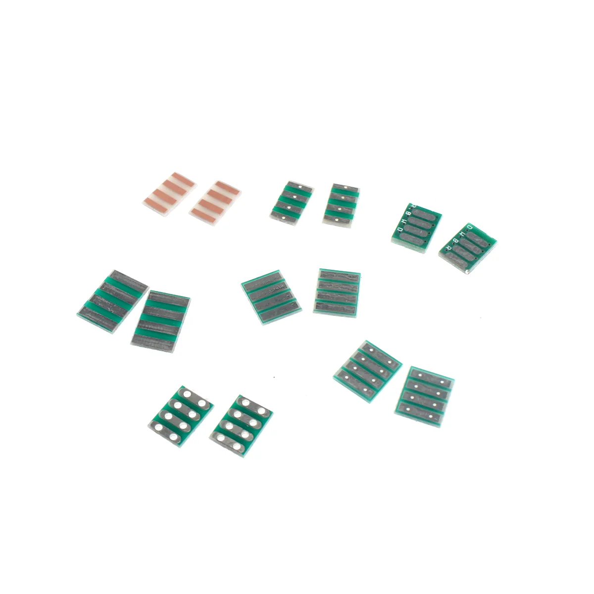 50PCS Double-sided four-wire multifunctional patch board 6X11 7X10 8X10 8X12MM MM conversion test board PCB