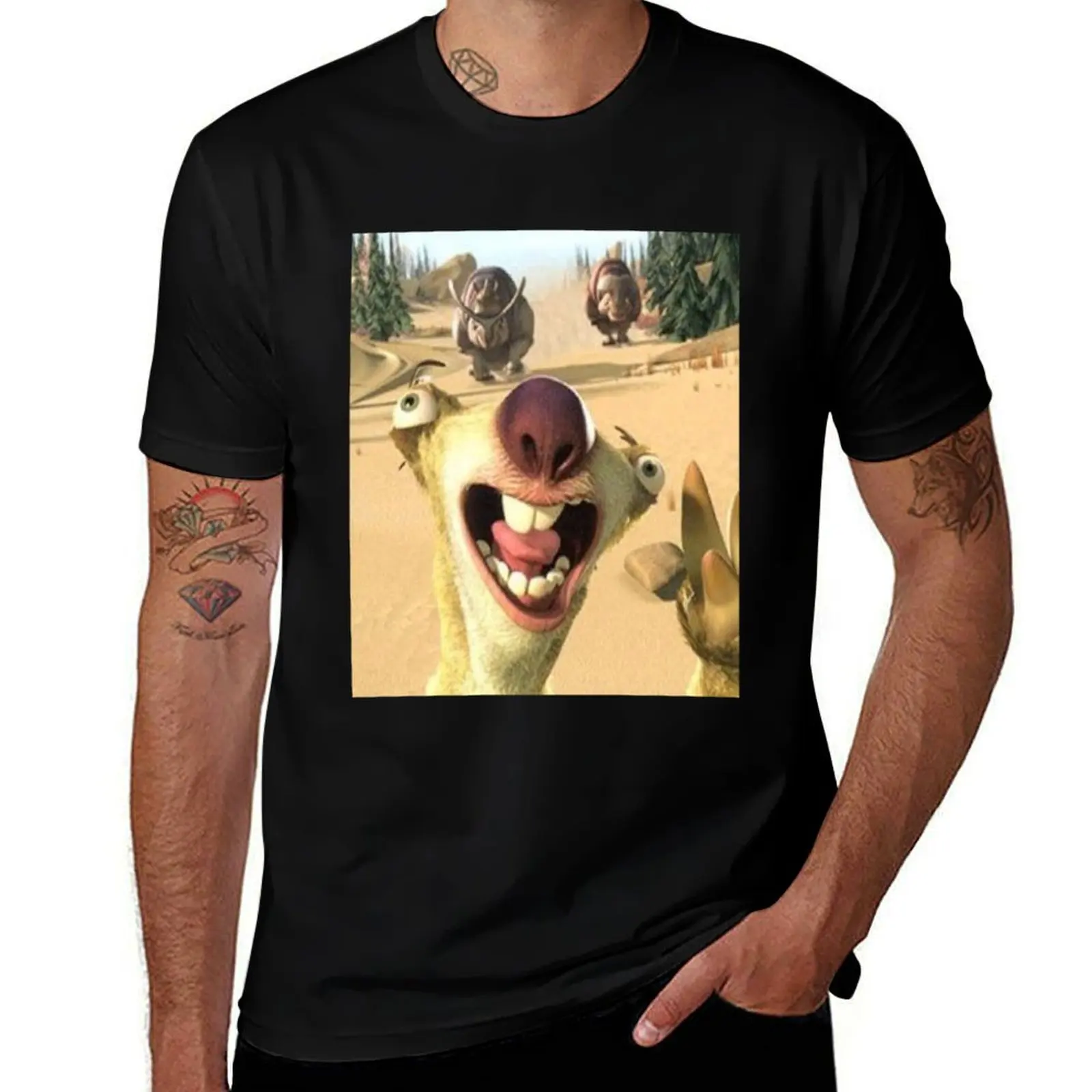 

sid the sloth 2 T-Shirt mens graphic t shirts cotton t shirt man t shirts for man cotton T-Shirt