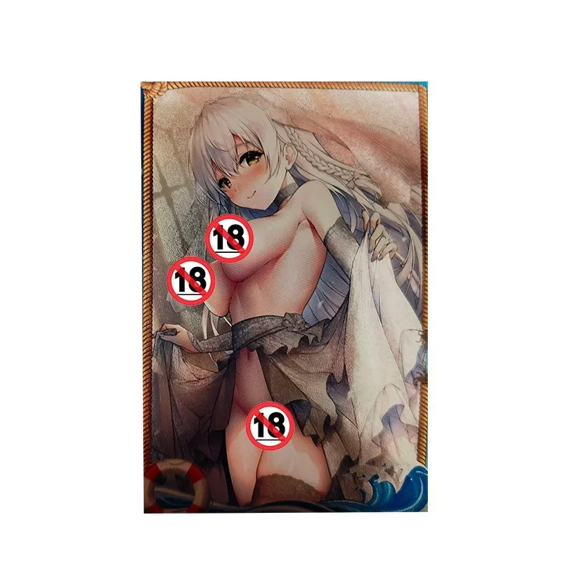 9PCS/Set  Azur Lane 9CM  Card Girl Anime Cartoon Collection Birthday Peripheral Game Holiday Gifts Ins Presents Ornament Toys