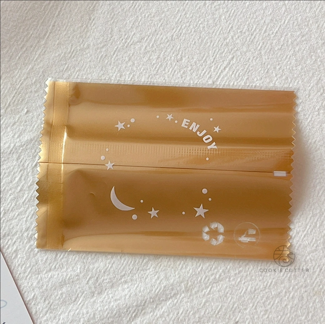 20g Chinese small fresh mini gold bottom mooncake machine sealing bag mini mung bean cake sealing bag small pastry packaging bag