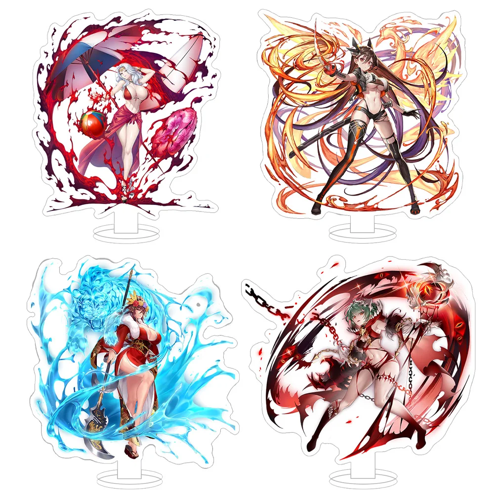 Taimanin Fuuma Tokiko Kousaka Shizuru Felicia Kamimura Maika Uehara Rin Kannazuki Sora figura de Anime soporte acrílico adorno de escritorio