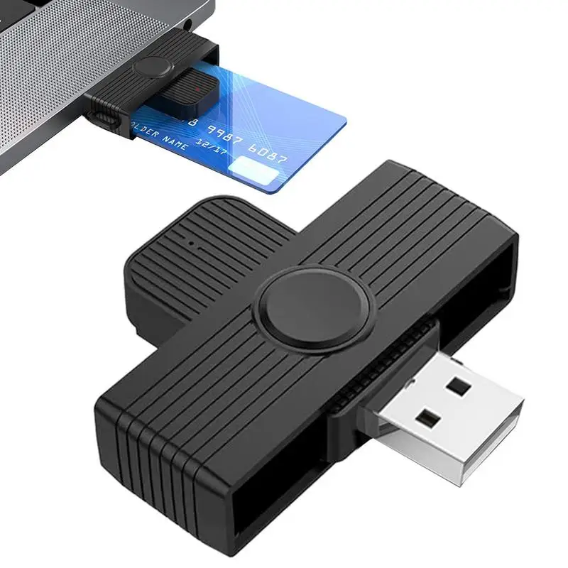 Smart Card Reader Square Double Authentication Common Access Reader Advanced Encryption Technology Cellphone Accessories