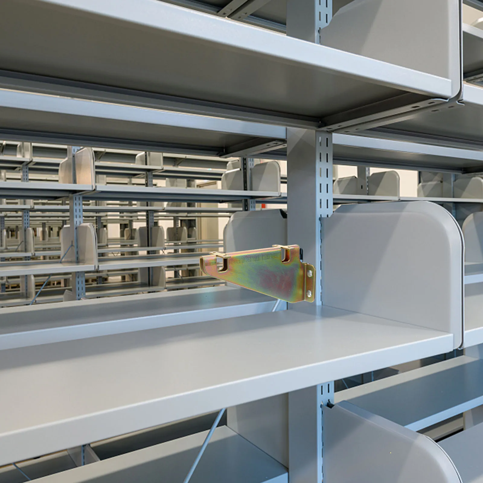 

Galvanized Steel E-Track Shelving Bracket Fixed Support Cargo Trailer Rust Resistant Durable Easy for Enclosed