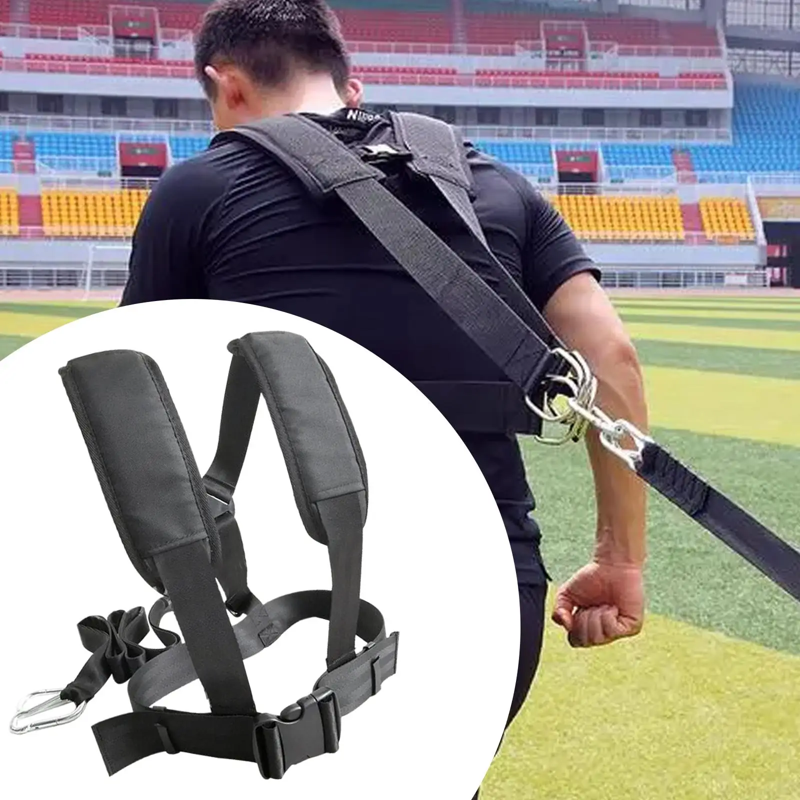 Tire Pulling Harness Sled Harness Resistance Training Running Training Equipment Sled Drag Strap for Football Strength