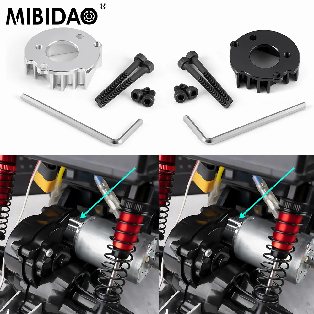 MIBIDAO Motorbasis aus Metall für 1/12 Monster Truck Tamiya 57409 Lunchbox-Upgrade-Teile