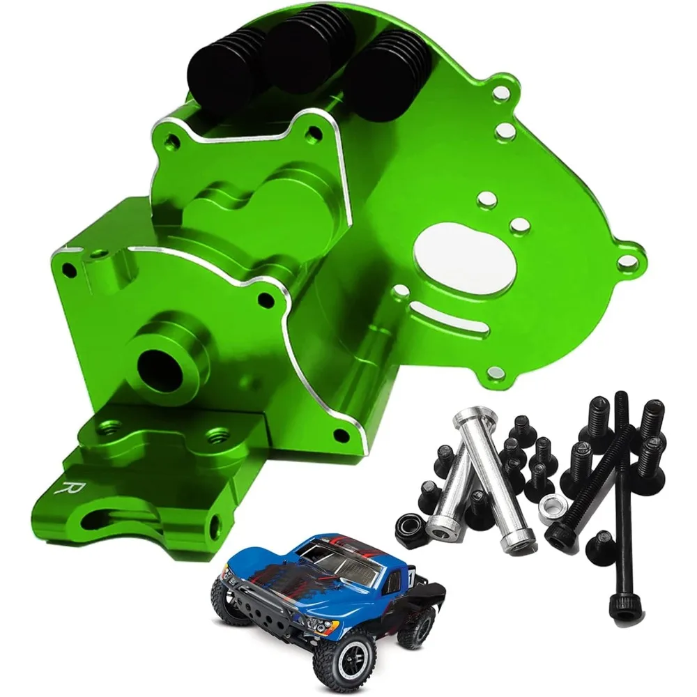 

Aluminum Gearbox/Transmission Case with Motor Plate, Upgrade Parts for 1/10 Traxxas 2WD Slash/VXL, Rustler/VXL, Stampede/VXL