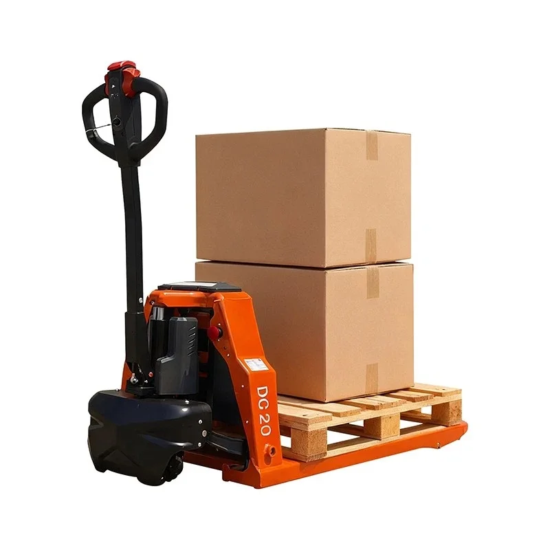

Full Electric Pallet Truck Lithium Power Pallet Jack Truck 4400 lbs Capacity 48" L x 27" W Forks for Material Handling