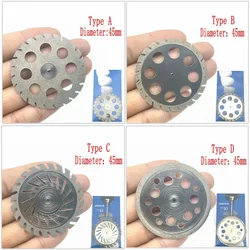 Disco da taglio a doppia faccia diamantato per lucidatura da laboratorio dentale di grandi dimensioni per disco da taglio dentale disco da laboratorio dentale 40 e 45mm