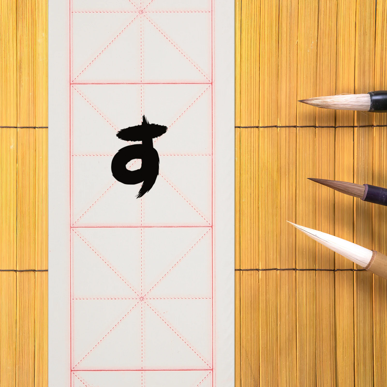 

200 Sheets Rice Grid Xuan Paper Chinese Calligraphy Writing Practice Paper Art Supplies Calligraphy Art Stationery