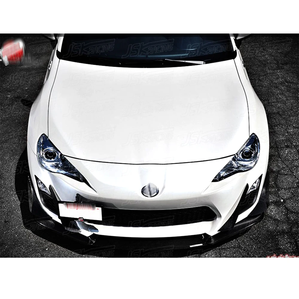 P J Style Carbon Fiber Front Splitter For Subaru Brz 2012-2015