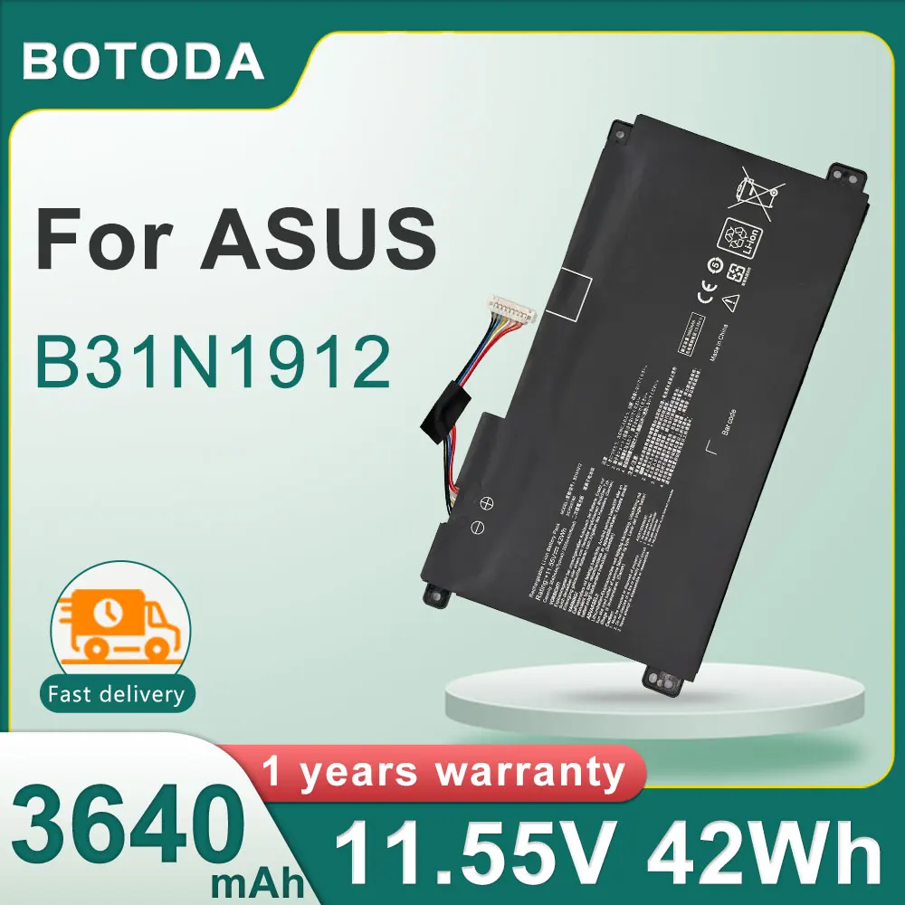 C31N1912  B31N1912 42WH 3640mAh Laptop Battery For Asus VivoBook 14 E410M E410MA E510M E510MA L410M L410MA L510MA R522MA F414MA