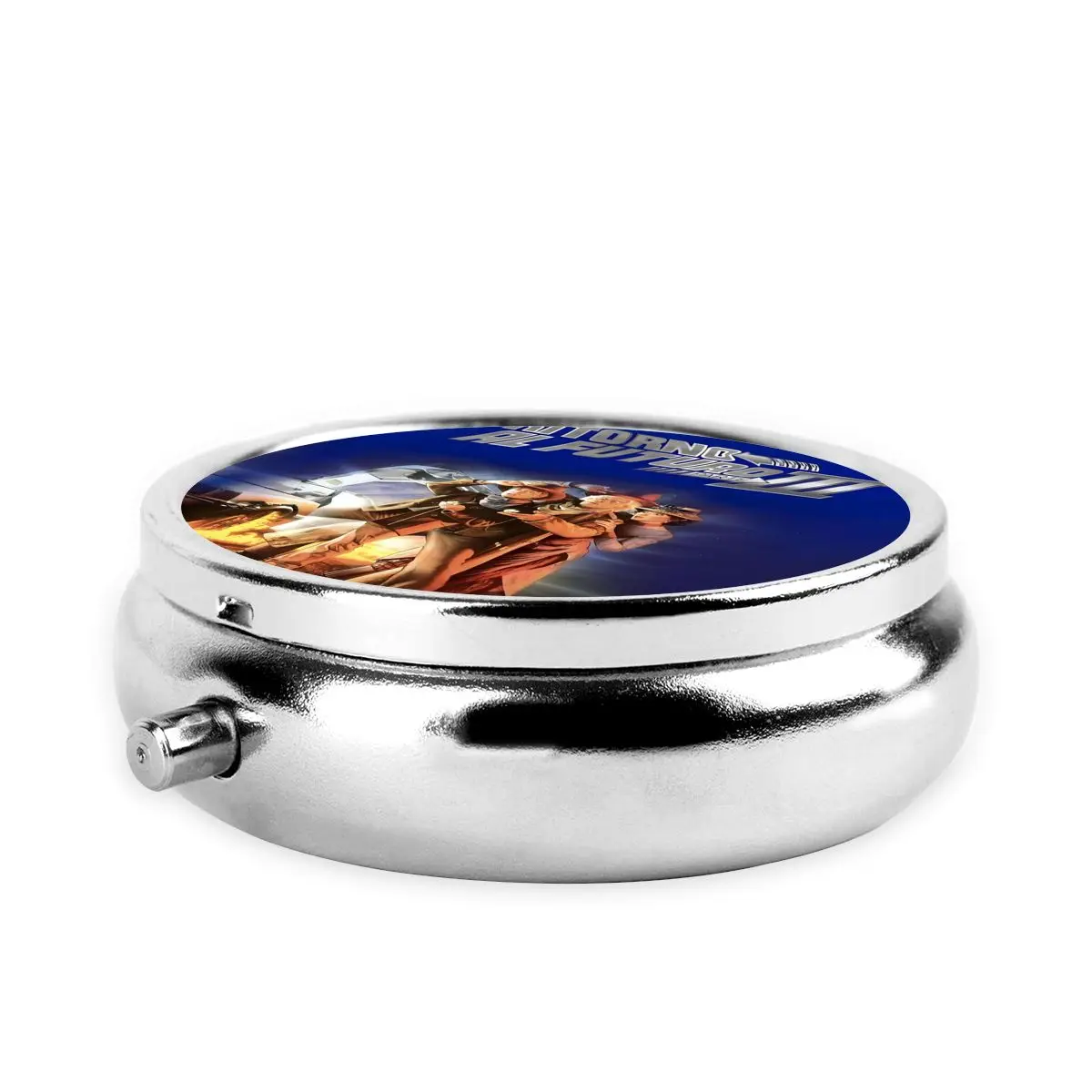 العودة إلى المستقبل حافظة حبوب منع الحمل الصغيرة المحمولة لمحفظة الخيال العلمي الكوميدي فيلم الطب حقيبة للتخزين صندوق حبوب منع الحمل للسفر