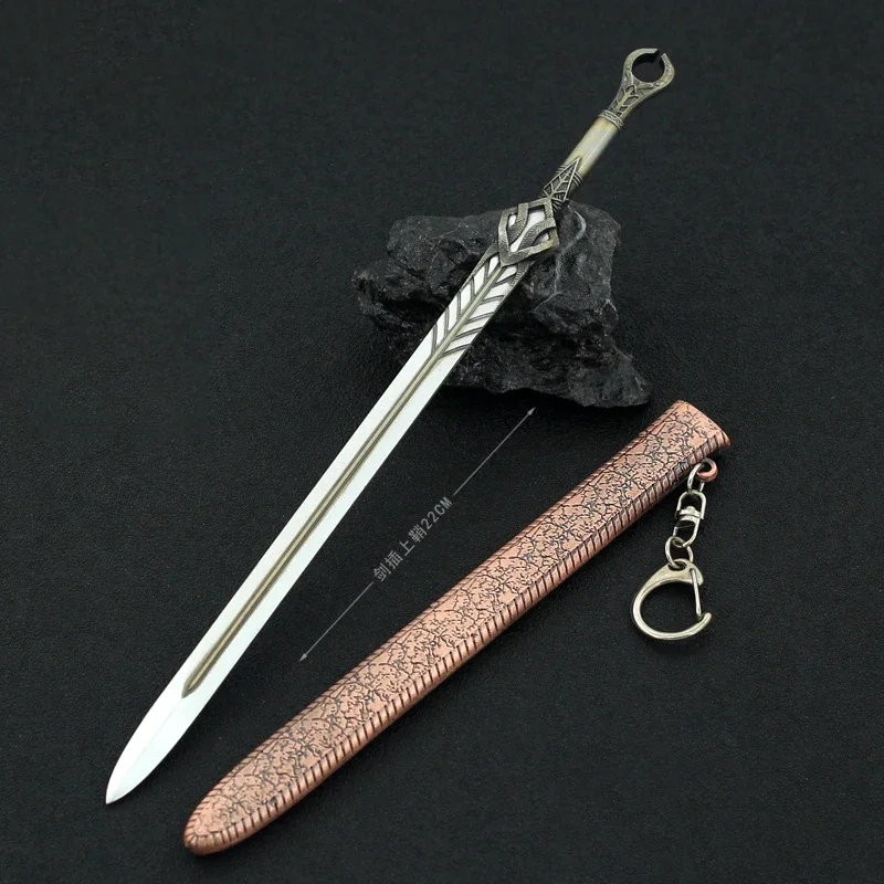 سلسلة مفاتيح السيف الشخصية من Thrungva Samurai Freya ، إله الحرب ، سلاح Ragnarok ، ملحقات مصغرة ، ألعاب هدايا حركة أنيمي