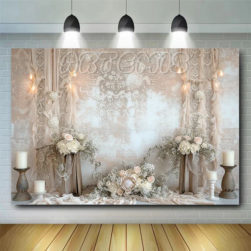 Wedding Photography Backdrop Wedding Decorations Bohemian Bridal Photoshoot Decorative Artistry Portrait Background Photo Studio