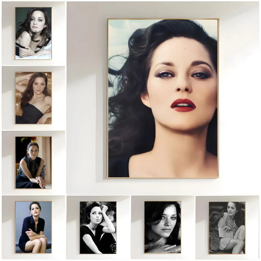 charming actress m-marion cotillard Poster Classic Wall Art  Home Decor  Peel and Stick Unframed