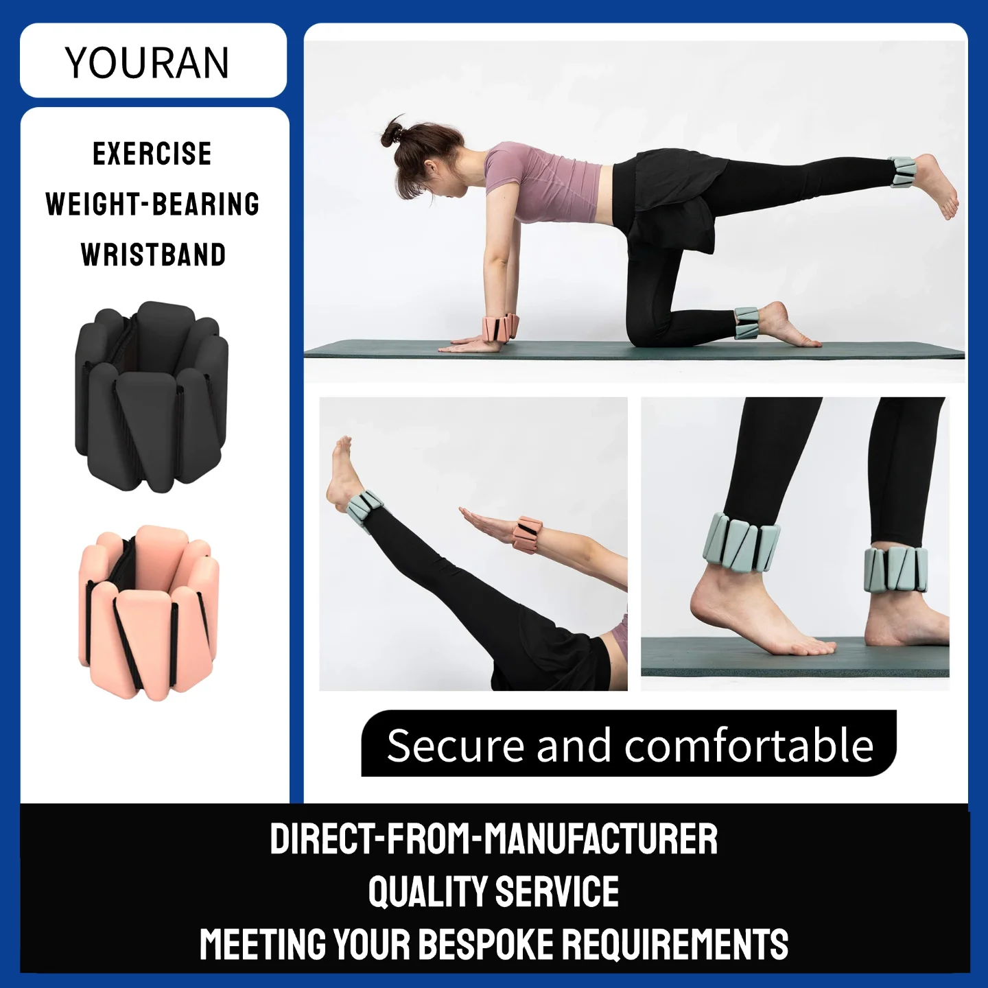 맞춤 조절 가능한 사각형 레이스업 투톤 무게 지지 통기 - Ankle Weights 리뷰 및 가격