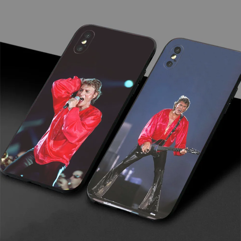 Singer J-Johnny Hallyday Phone Case For Samsung S24,23,22,30,21,10,9,Ultra,Plus,Lite,FE,5G Black Soft Case