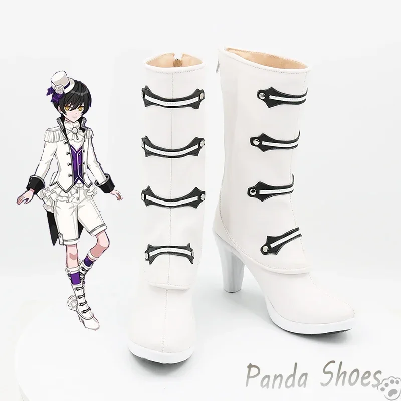 Promise of Wizard Snow Cosplay Shoes Anime Game Cos Long Boots Comic Snow Cosplay Costume Prop Shoes for Con Halloween Party