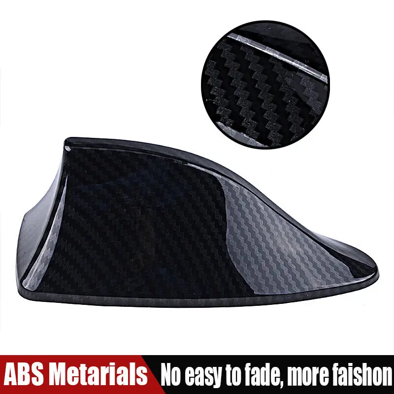 

Carbon Fiber Shark Fin Roof Antenna Car AUTO Aerial FM/AM Radio Signal Universal