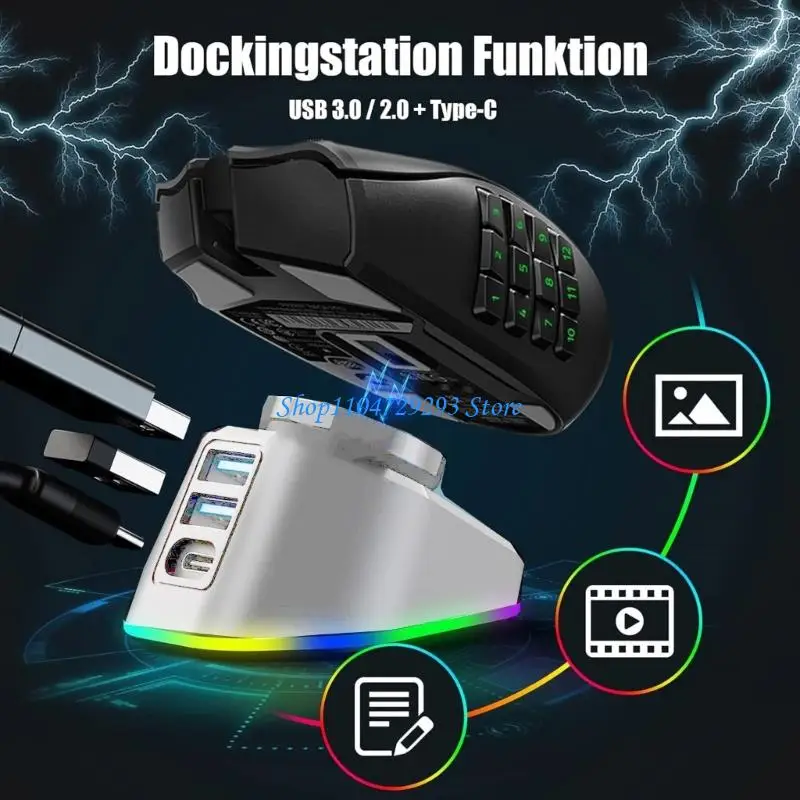 

Y2GD 2 в 1 Магнитная зарядная зарядная зарядка замена станции дока для GPW4/G502/X/G903