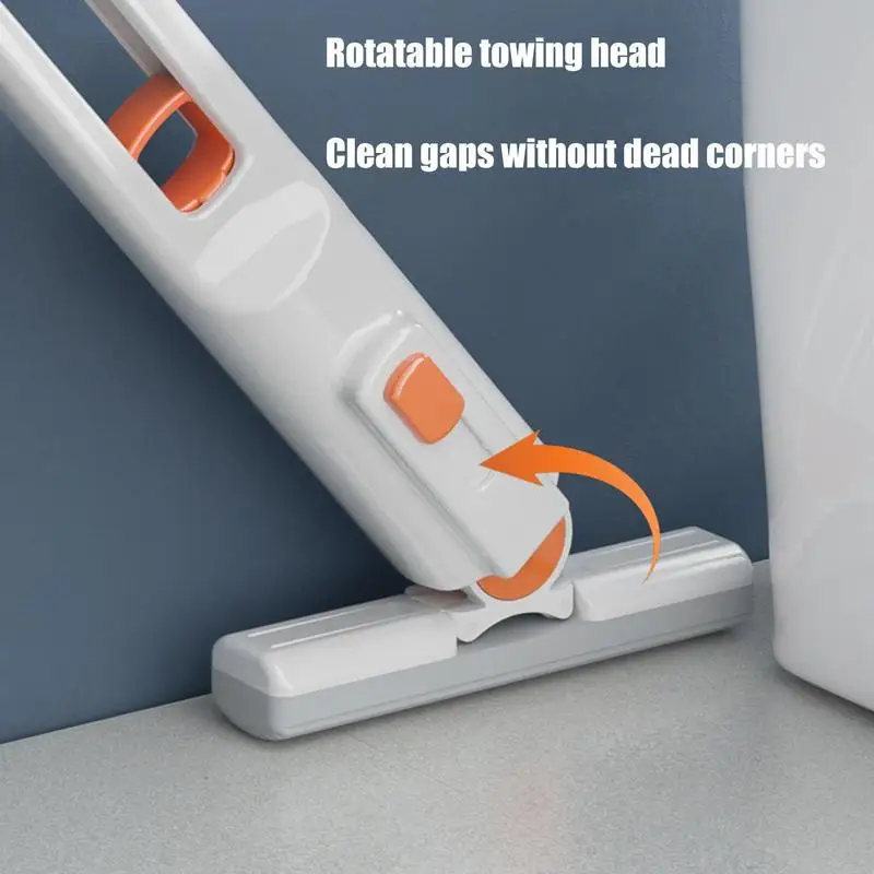 Self Squeeze Mini Mop Tiny Counter Mop Multifunctional Hand Mop Rotating Design For Toilet Tank Kitchen Countertop And Sink