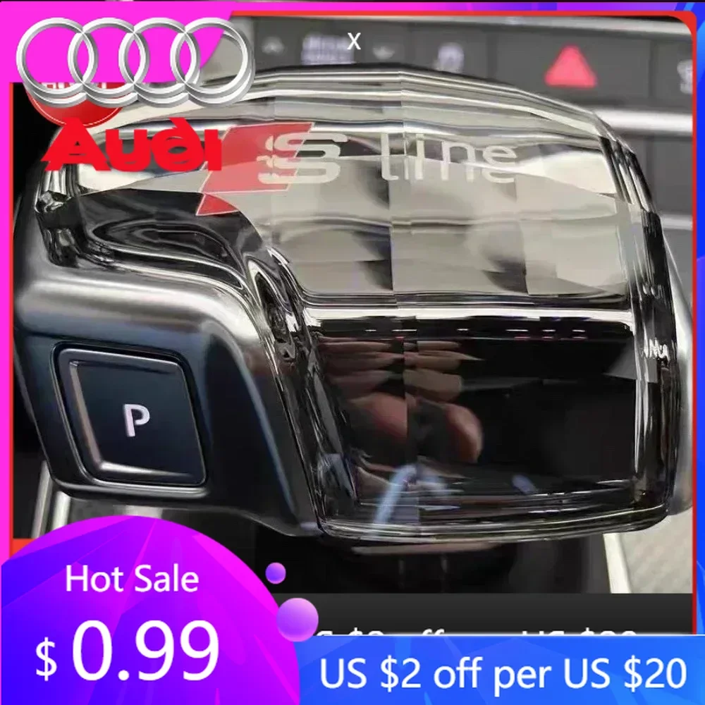 

Автомобильная наклейка для Audi Hot Audi Crystal Ручка переключения передач Рычаг переключения передач A6 C8 A6L RS7 A7 Q8 S8 SQ8 Q7 RS6 A8L A4 A4L Q5L RS4 RS5