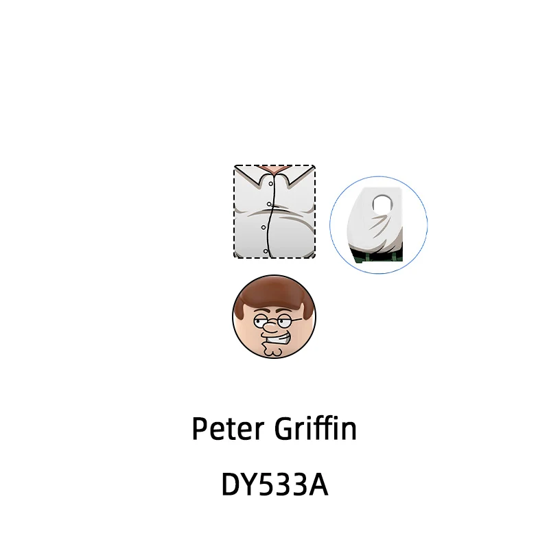 Il DY533A PJD042 Famiglia Peter Guy Griffin Modello Blocchi MOC Mattoni Set Regali Giocattoli