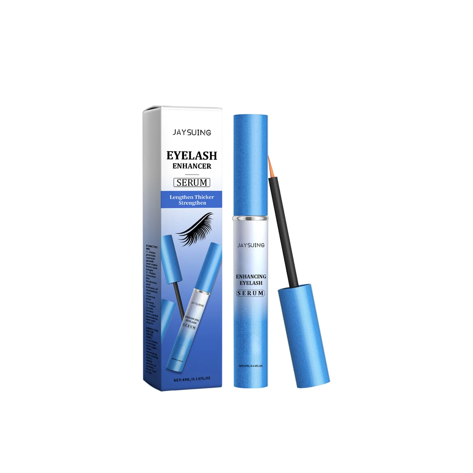 Siero per la crescita rapida delle ciglia Nutrimento naturale Allunga Addensare Curl Ciglia Ingrandisci Occhi affascinanti Vitamina E Cura degli occhi Essenza delle ciglia