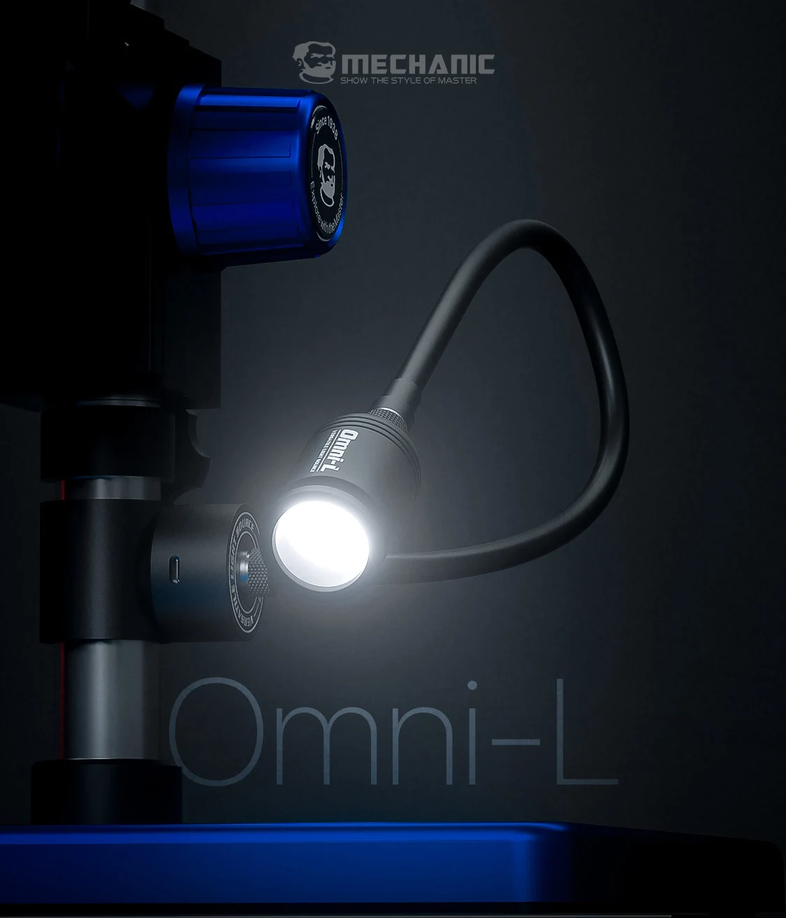 

Механик Omni-L 360° ° Универсальная косая осветительная лампа 5 Вт с высоким индексом CRI и бесступенчатым затемнением для ремонта микропайки с ЧПУ печатных плат