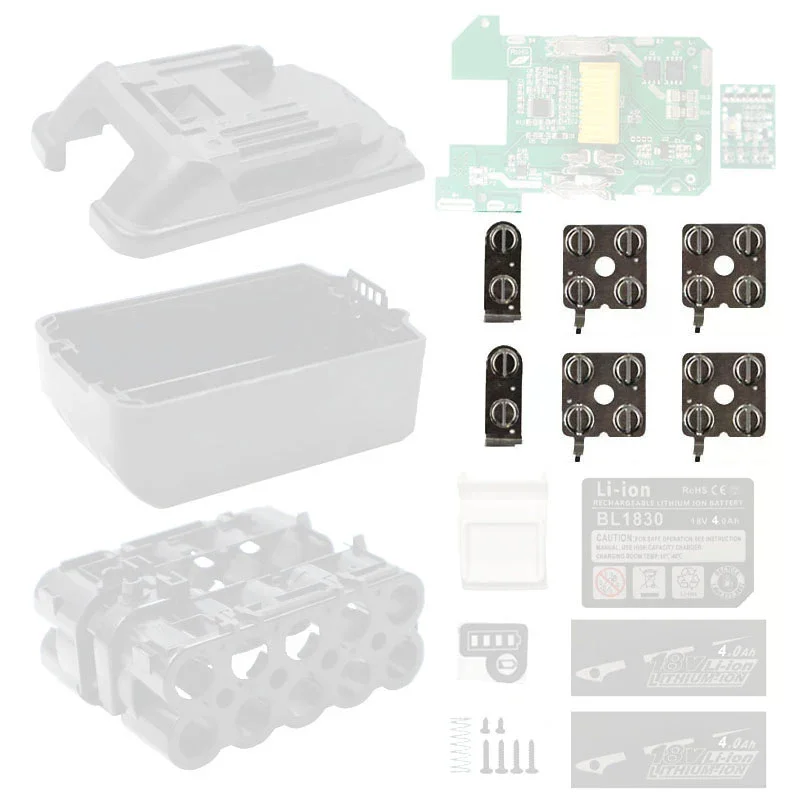 

[H]Nickel Sheet Lithium Battery Pack Electric Tool 18650 Li-ion Cell Connector BL1830 For 18V Li-ion Battery Box LXT BL1860