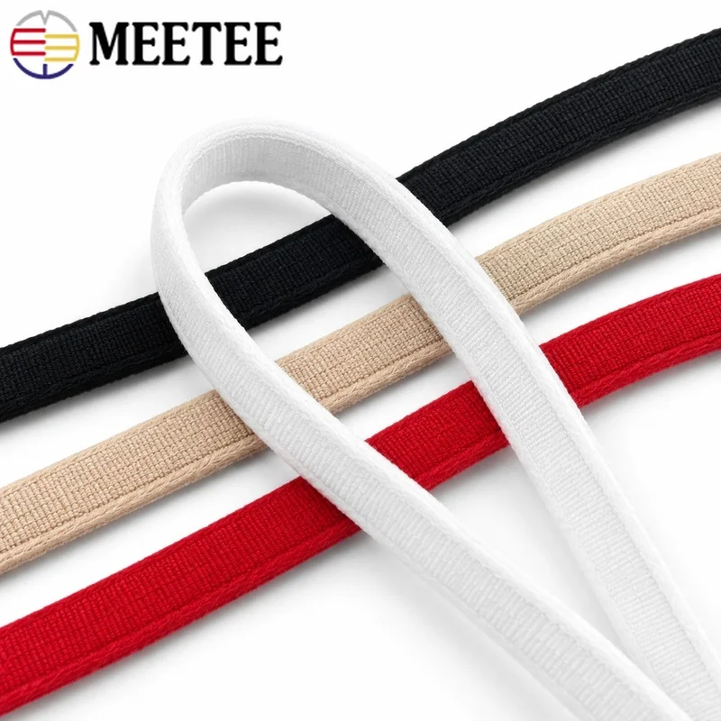 10/20/30/50M 10mm Bra Underwire Channeling Tape Lingerie Wire Casing Protective Tubular Sleeve Lace Trim DIY Sewing Accessories