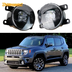 2 Pieces LED Lens Fog Light 30W Adjustable Car Right + Left Fog Lamp H11 12V For Jeep Renegade BU 2015 2016 2017 2018 2019 2020
